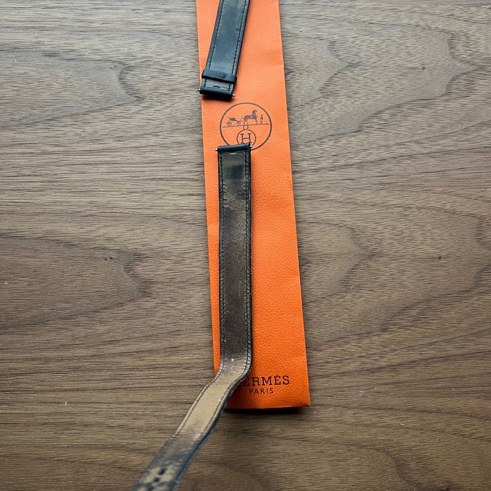 Hermes Cape Code Watch Double Wrap Black Strap Wi… - image 6